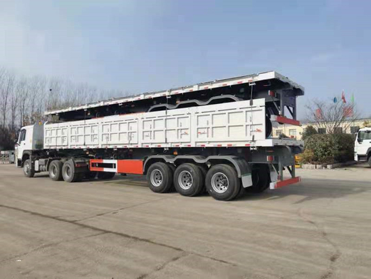 Os reboques resistentes de 70 toneladas de Sinotruk semi tomam partido despejam semi o veículo do reboque