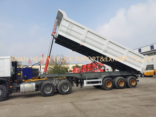 Três transporte da areia de Axle Front 50 Ton Sinotruk Dump Truck For