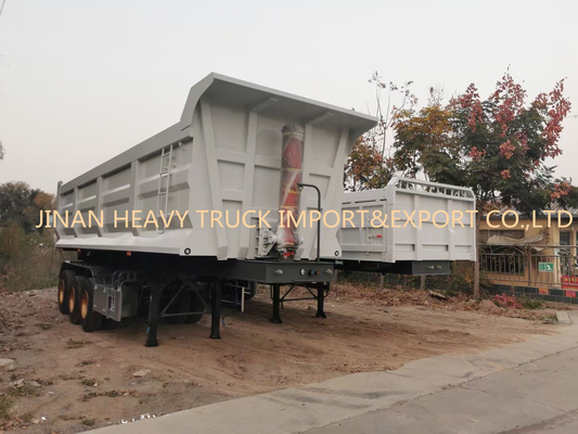 Sinotruk três reboques resistentes de 50 toneladas de Axle Front semi para o transporte da areia
