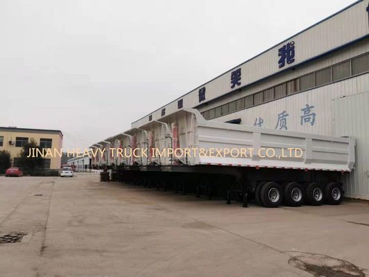 Quatro eixos 50 toneladas de auto de 40cbm que derruba a parte traseira semi Tipper Trailer do caminhão basculante