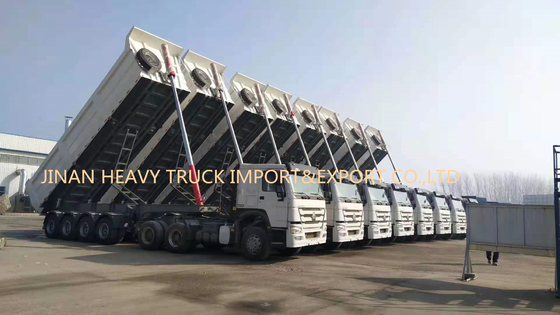 Quatro eixos 50 toneladas de auto de 40cbm que derruba a parte traseira semi Tipper Trailer do caminhão basculante