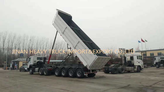 Quatro eixos 50 toneladas de auto de 40cbm que derruba a parte traseira semi Tipper Trailer do caminhão basculante