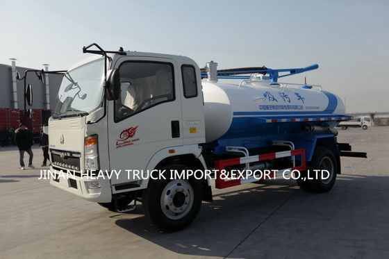 Camioneta 4cbm de HOWO 4X2 1000 da água de esgoto galões de limpeza da sução