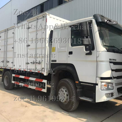 Caminhão pesado Lorry Van Goods da caixa do caminhão 290HP da carga do dever 4x2 da luz de Sinotruk HOWO