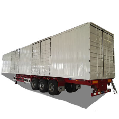 3 eixos 12 rodas Container 50 toneladas Van de carga pesada Semi-remolque