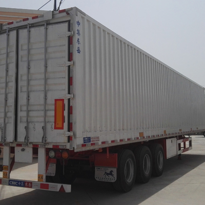 3 eixos 12 rodas Container 50 toneladas Van de carga pesada Semi-remolque