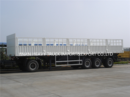 De três eixos de Axle Fence Cargo Trailer Tri dos rebanhos animais do Sidewall caminhão de reboque semi