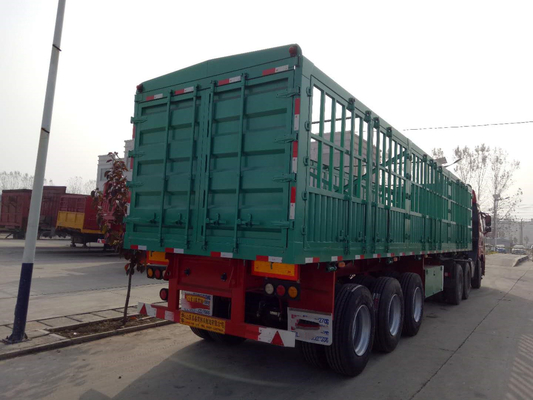 Caminhão do portador de Semi Trailer Livestock da cerca com 3 eixos