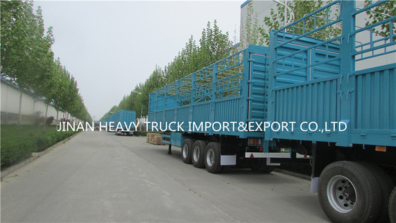 Caminhão do portador de Semi Trailer Livestock da cerca com 3 eixos