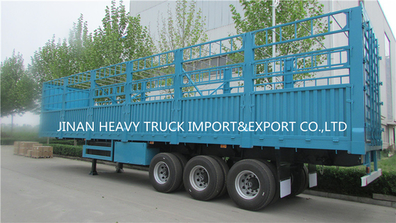 Caminhão do portador de Semi Trailer Livestock da cerca com 3 eixos