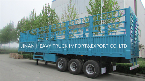 Caminhão do portador de Semi Trailer Livestock da cerca com 3 eixos