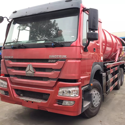 Rodas Euro2 10 6x4 diesel do caminhão da sução da água de esgoto de HOWO 336ps 16cbm
