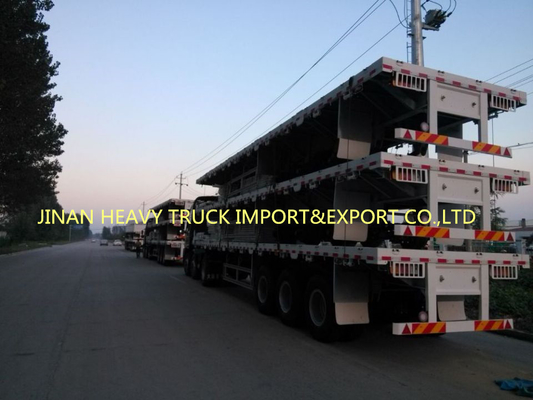 Reboque de Sinotruk três Axle Container semi para o transporte de recipiente