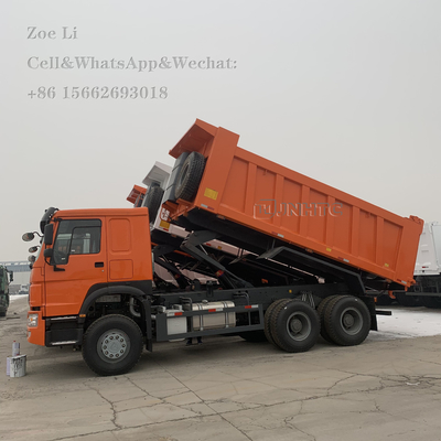 Sinotruk HOWO Euro 2 Direção à esquerda 6x4 371hp Caminhão de descarga branco Caminhão de carregamento