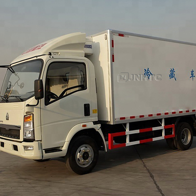 Mini 4x2 6 rodas 10ton HOWO Light refrigerado caixa de caminhão com refrigerador transportador