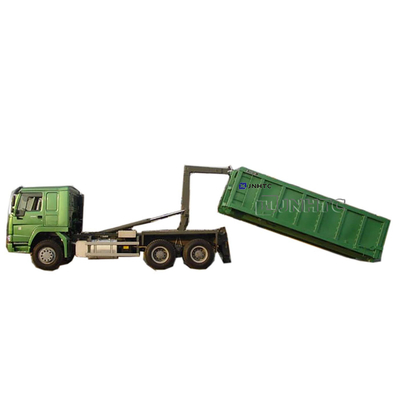 Caminhão de lixo do rolo do braço de gancho de SINOTRUK HOWO 6x4 para o lixo dos desperdícios do desperdício