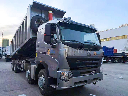 12 descarga Tipper Truck 420hp da roda HOWO A7 em Filipinas