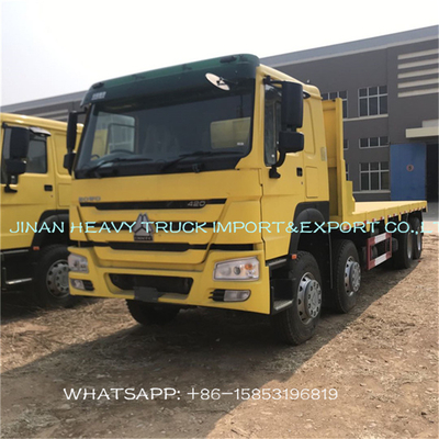 Sinotruk Howo caminhão de 30 toneladas da carga do leito de 40 ft com fechamento do recipiente