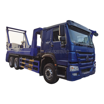Escaninho de lixo hidráulico do recipiente do caminhão de lixo Euro2 do braço do balanço de HOWO 6x4 12cbm 15cbm Euro3