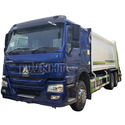 Escaninho de lixo hidráulico do recipiente do caminhão de lixo Euro2 do braço do balanço de HOWO 6x4 12cbm 15cbm Euro3