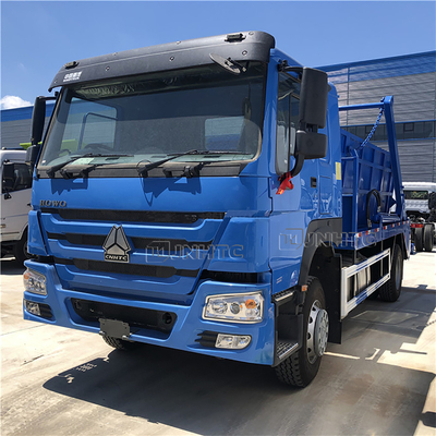 Escaninho de lixo hidráulico do recipiente do caminhão de lixo Euro2 do braço do balanço de HOWO 6x4 12cbm 15cbm Euro3