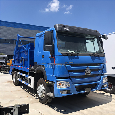 Escaninho de lixo hidráulico do recipiente do caminhão de lixo Euro2 do braço do balanço de HOWO 6x4 12cbm 15cbm Euro3
