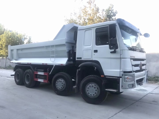Caminhão da caixa da descarga da forma de SINOTRUK HOWO 8X4 U em Gana Tanzânia Zâmbia Zimbabwe
