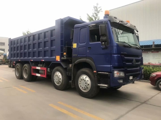 Caminhão da caixa da descarga da forma de SINOTRUK HOWO 8X4 U em Gana Tanzânia Zâmbia Zimbabwe