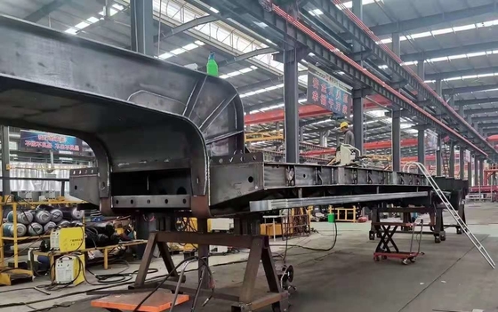 3 o eixo do eixo 4 100 toneladas de ponto baixo coloca semi o reboque para a máquina escavadora Transport de Loder da roda