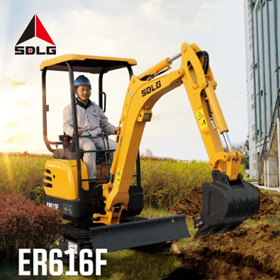 Maquinaria de construção pesada de SDLG ER616F 1 Ton Mini Excavator