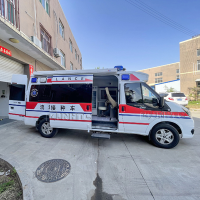 Vacinação móvel médica Van Ambulance Car da emergência Euro5
