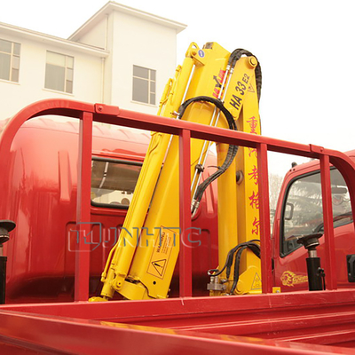 O caminhão de Sinotruk HOWO 4x2 montou o caminhão telescópico de Crane Hook Folding Arm Lifting
