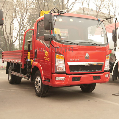 O caminhão de Sinotruk HOWO 4x2 montou o caminhão telescópico de Crane Hook Folding Arm Lifting