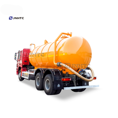 Limpeza do vácuo do caminhão de petroleiro 12cbm-22cbm da sução da água de esgoto de HOWO 6X4 Euro2