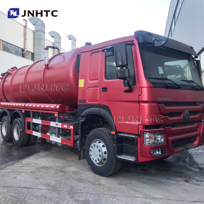Limpeza do vácuo do caminhão de petroleiro 12cbm-22cbm da sução da água de esgoto de HOWO 6X4 Euro2