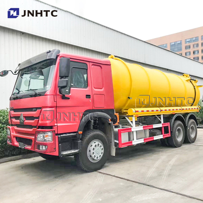 Limpeza do vácuo do caminhão de petroleiro 12cbm-22cbm da sução da água de esgoto de HOWO 6X4 Euro2