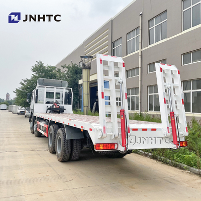 Caminhão da carga de HOWO para o reboque do leito do transporte da maquinaria de construção de Eacavator