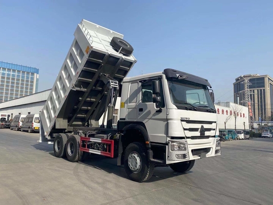 Descarga de levantamento média Truck371HP 6X4 20CBM do sistema SINOTRUK HOWO 25 toneladas de carregamento
