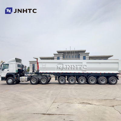 SINOTRUK três quatro auto resistente dos reboques 50T 40cbm dos eixos semi que derruba o caminhão basculante
