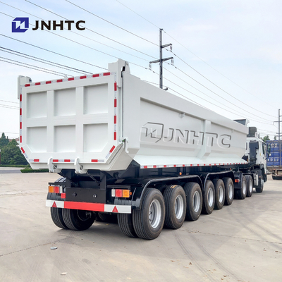 SINOTRUK três quatro auto resistente dos reboques 50T 40cbm dos eixos semi que derruba o caminhão basculante