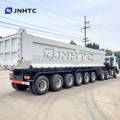 SINOTRUK três quatro auto resistente dos reboques 50T 40cbm dos eixos semi que derruba o caminhão basculante