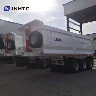 O trator de 3 eixos despeja semi a suspensão do ar do caminhão de reboque 40t