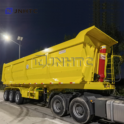 reboques de 1/6 3 de Tipper Trator Side Rear Dump dos eixos do eixo 4 com cilindro hidráulico
