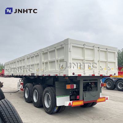 Caminhão basculante do lado do caminhão basculante de 70 de Ton Hydraulic Tipping Trailer Heavy do dever reboques semi
