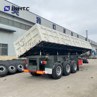 3 4 de Axle Side Wall Fence Cargo caminhão basculante lateral hidráulico do reboque 40T 60T semi