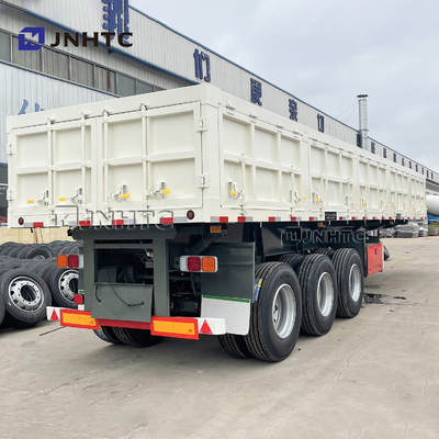 3 4 de Axle Side Wall Fence Cargo caminhão basculante lateral hidráulico do reboque 40T 60T semi