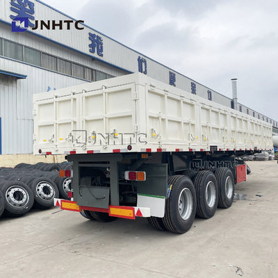 3 4 de Axle Side Wall Fence Cargo caminhão basculante lateral hidráulico do reboque 40T 60T semi