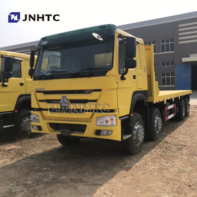 Reboque pesado tri Axle Flatbed do leito dos tons do caminhão 35 da carga de SINOTRUK Howo