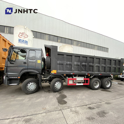 Rodas resistentes pretas 420hp Sinotruk Tipper Truck New Model do caminhão basculante 12