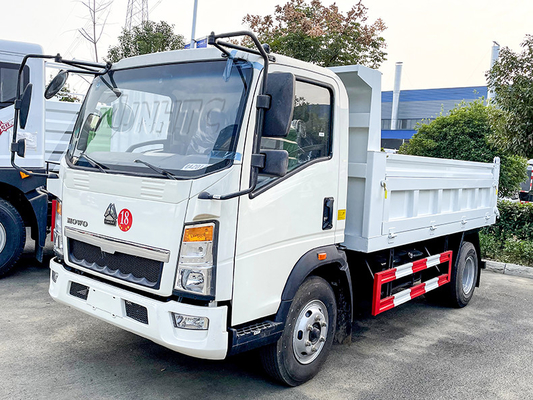 Caminhão basculante do dever 4X2 da luz de Sinotruk Howo 10 - 15 toneladas para o transporte do cascalho do cal da areia